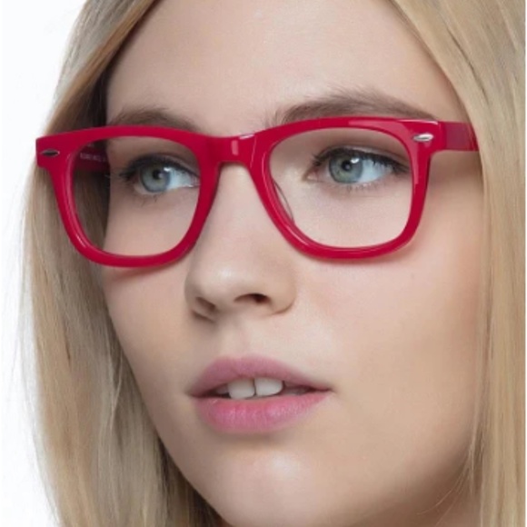 HOT Red plastic frames for that staple look! - Picture 5 of 6